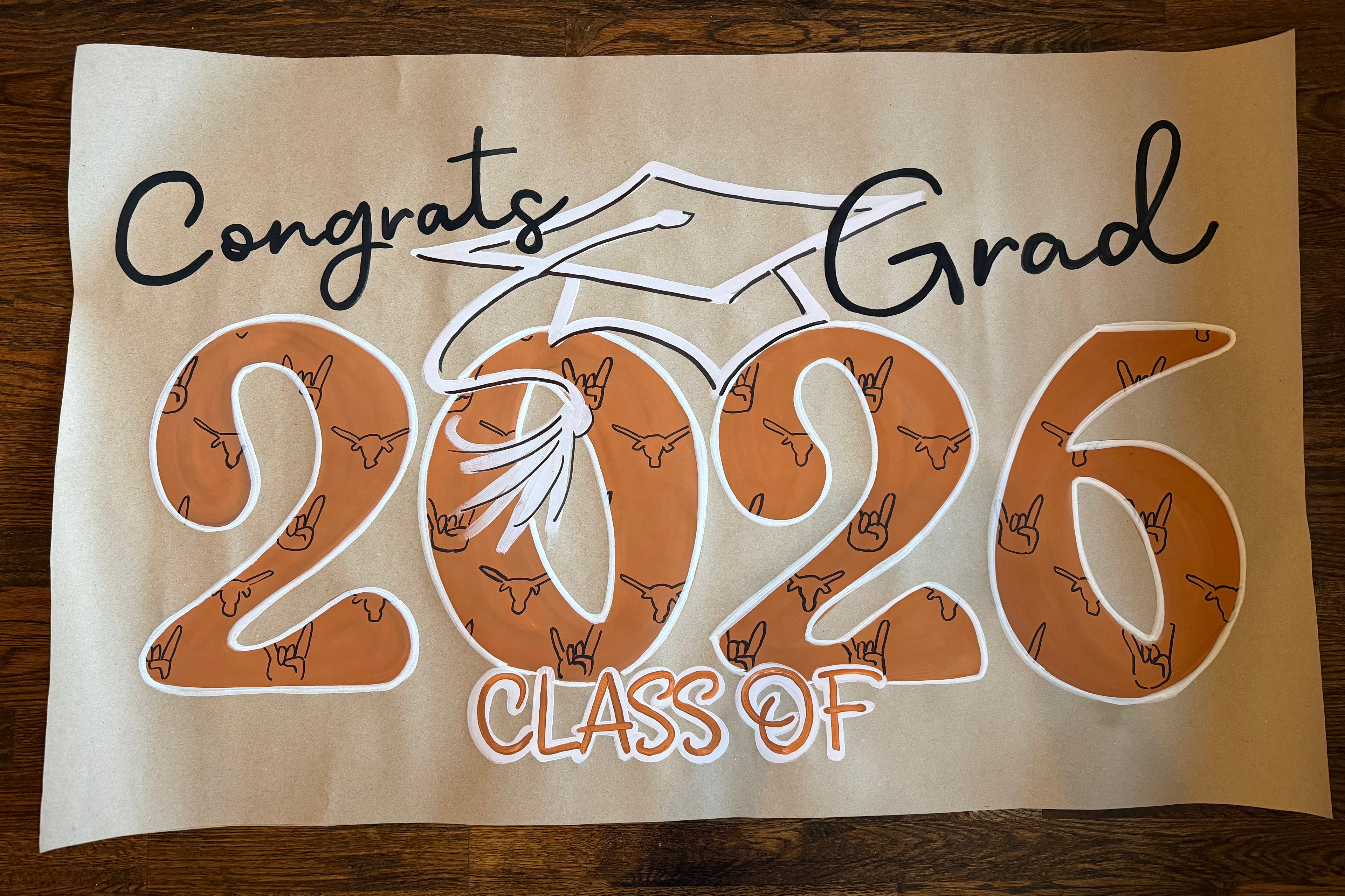 Hand painted - Grad year banner