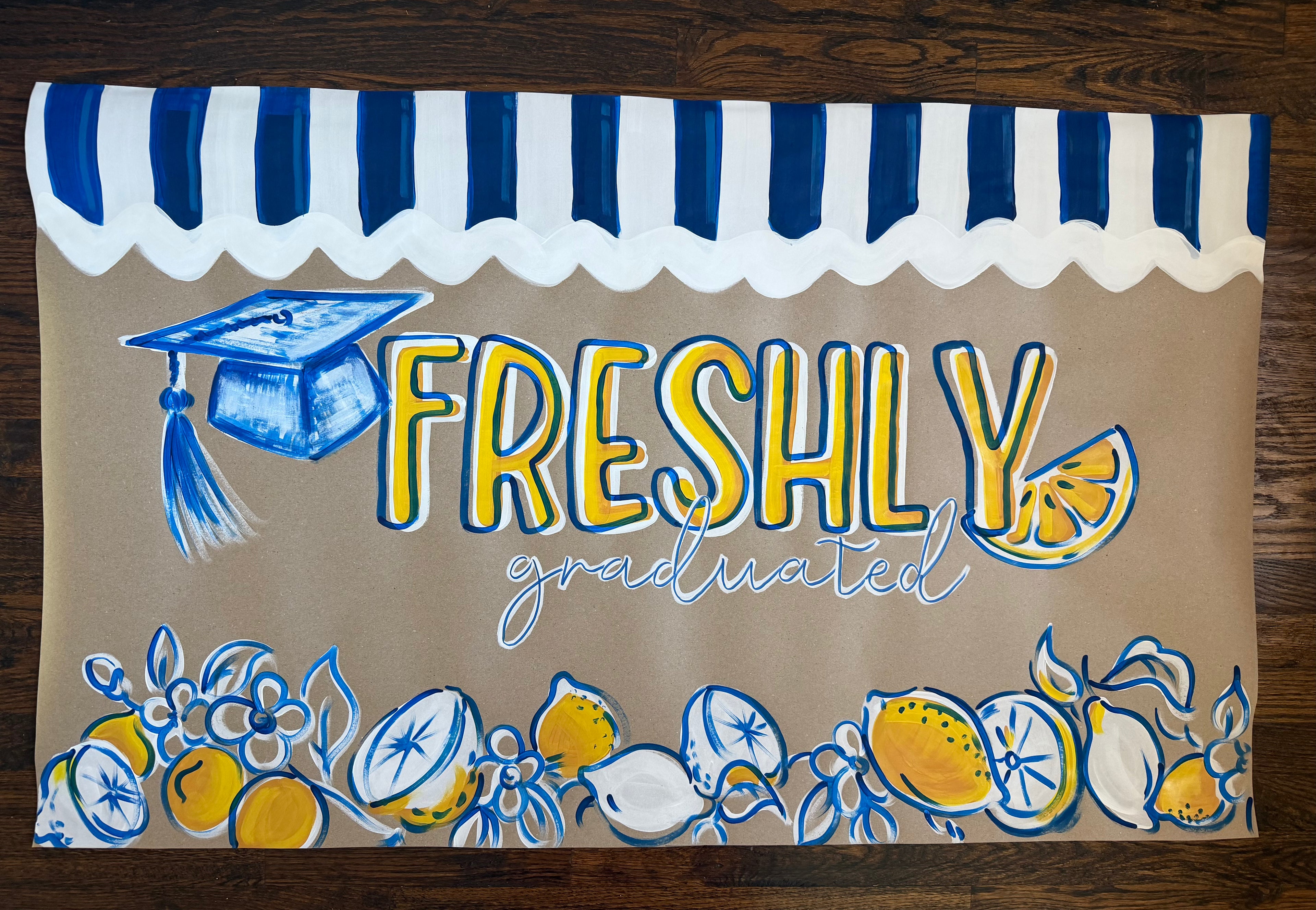 Freshly Graduated Lemon theme - Graduation Banner