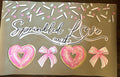sprinkled with love, pink donuts and bow party Banner