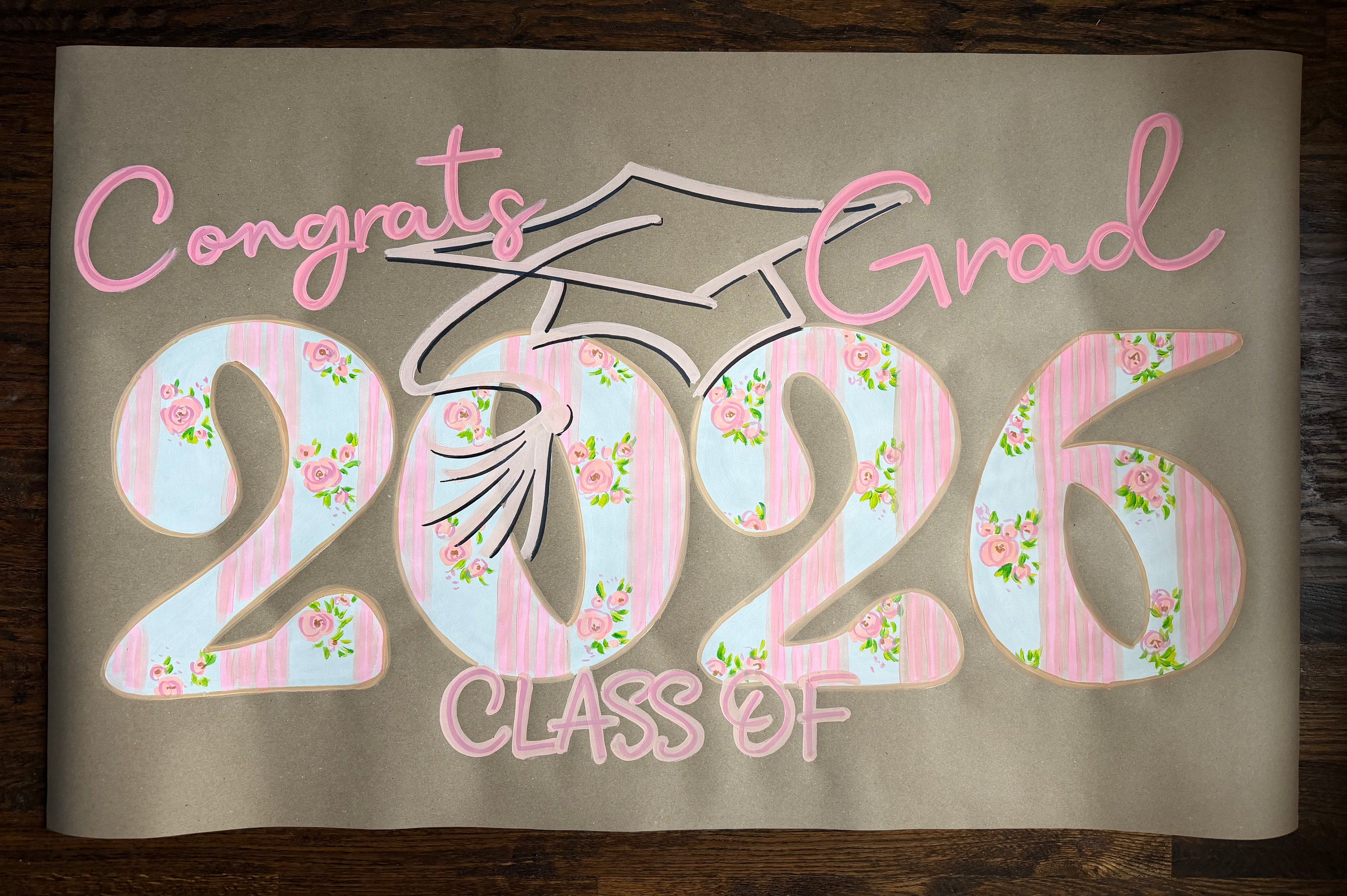 Hand painted - Grad year banner