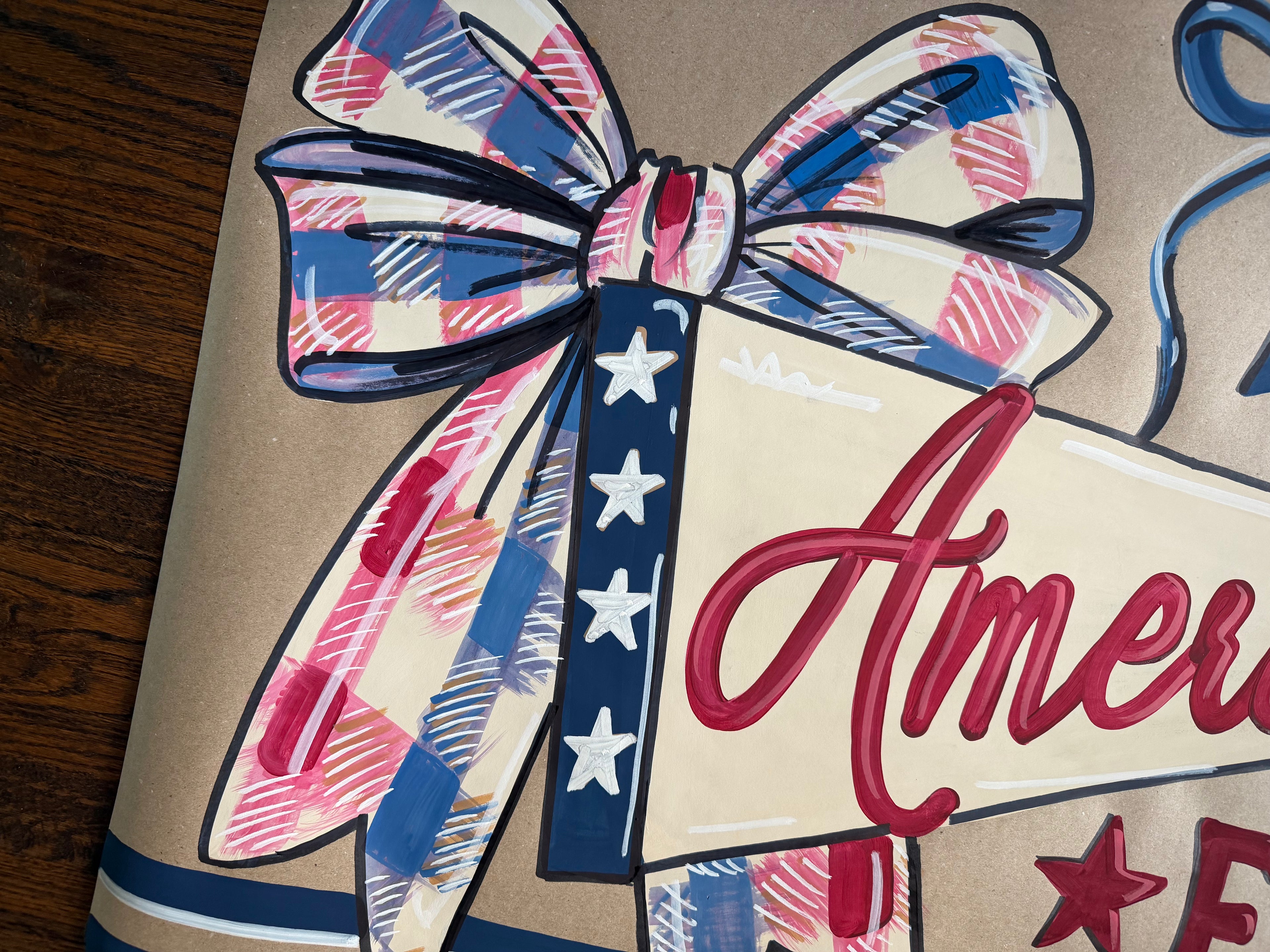 America EST. 1776, pennant - painted banner