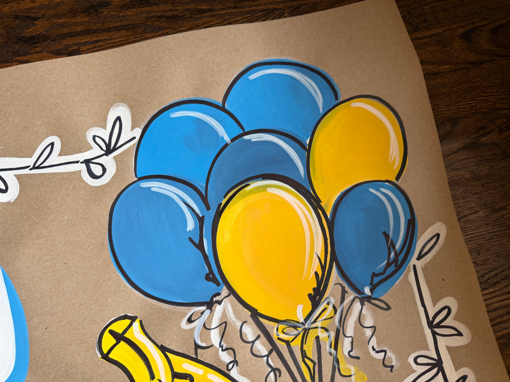 Let's Go Bananas - painted banner