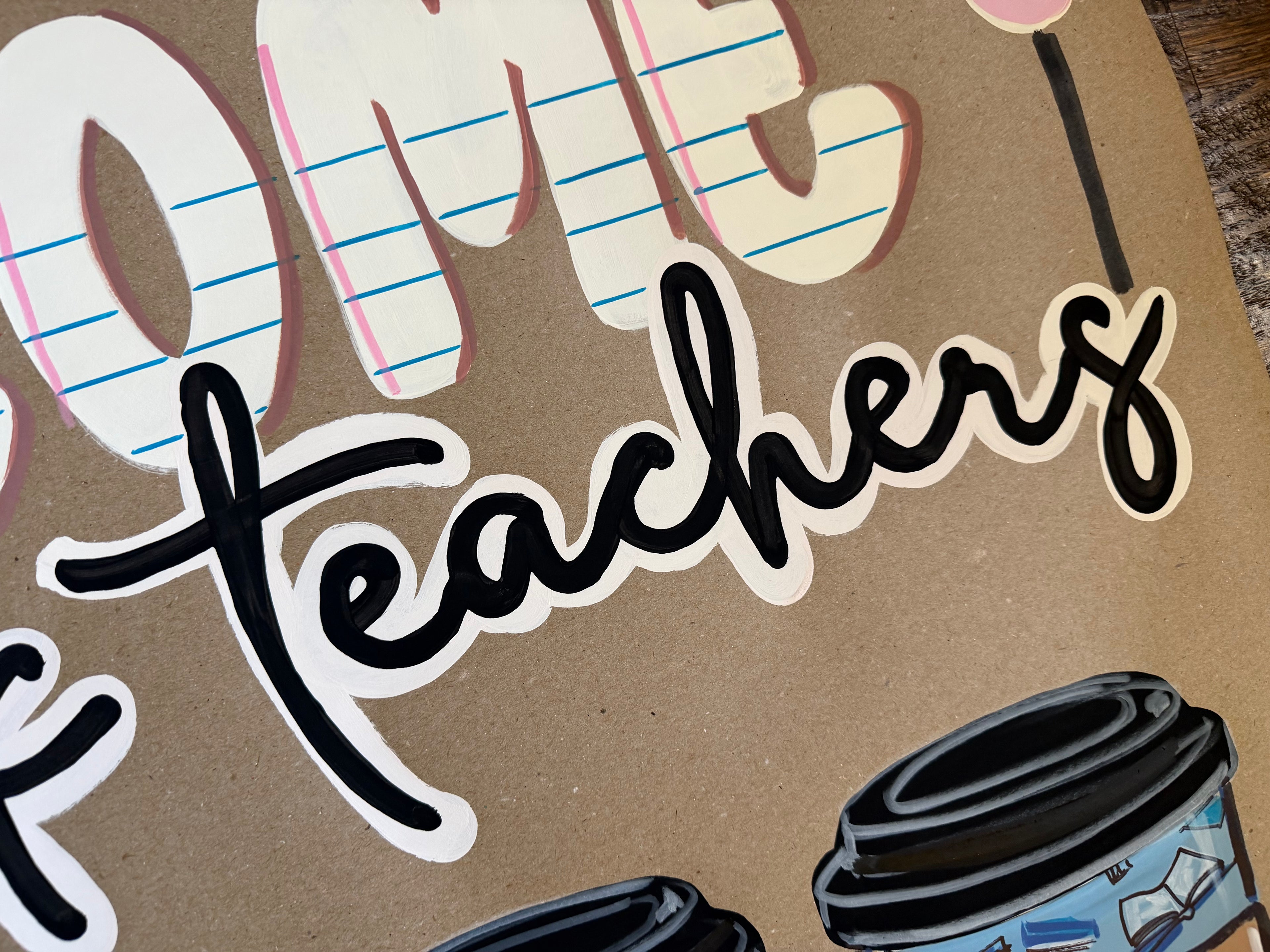Welcome back teachers, to do's coffee