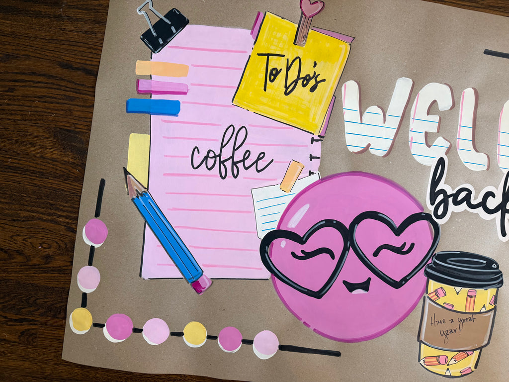 Welcome back teachers, to do's coffee
