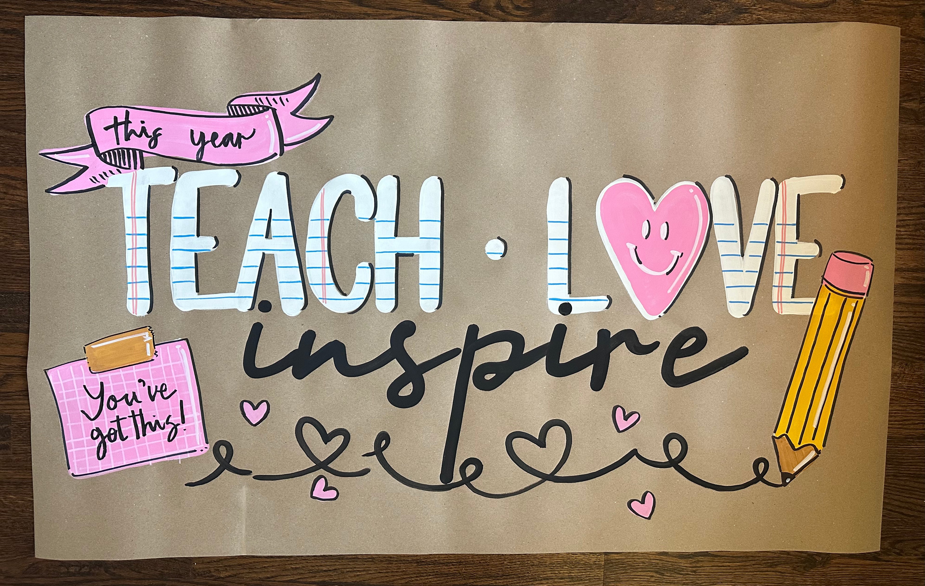 Teach Love Inspire Classroom Banner