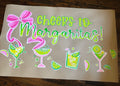 Cheers to Margaritas! Girly pink/green bow, Party banner