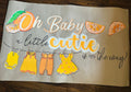 cutie baby shower theme party Banner
